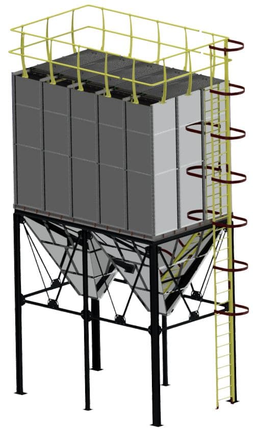 Jetpulse bag filter — high-efficiency dust collection system for dryer exhaust gas cleaning