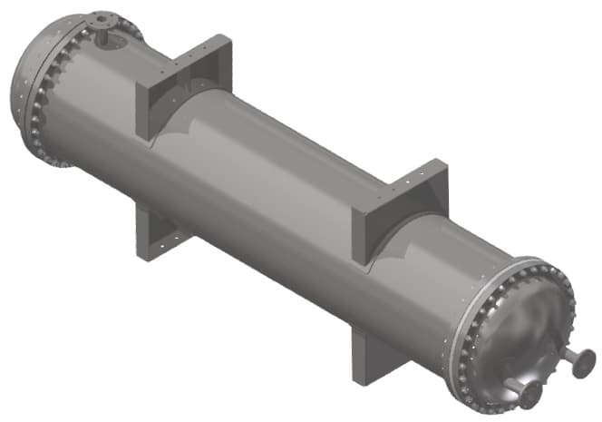 Shell and tube heat exchanger — industrial process heat transfer for chemical plants