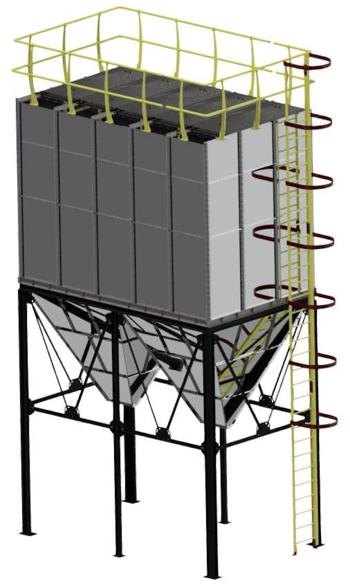 Bag Filter (Pulse-Jet Fabric Filter) — The last line of defence between your process and clean air — reliable, < 5 mg/Nm³ guaranteed.